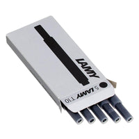Lamy T10 Fountain Pen Black Ink Cartridge, Pack of 5 ,