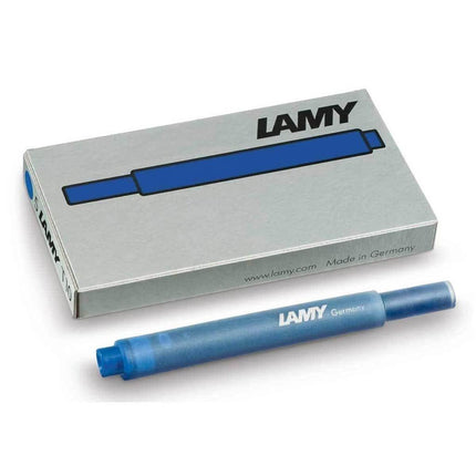 Lamy T10 Fountain Pen Blue Ink Cartridge, Pack of 5 ,