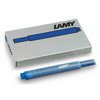 Lamy T10 Fountain Pen Blue Ink Cartridge, Pack of 5 ,
