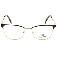 Lanvin Men's Eyeglasses - Clear Demo Lens Black/Gold Square Frame | LNV2105 003 ,