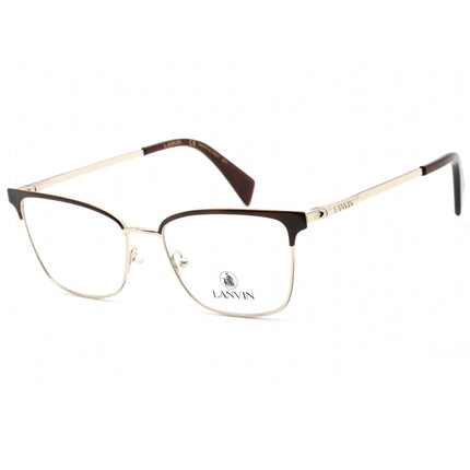 Lanvin Men's Eyeglasses - Clear Demo Lens Havana/Gold Square Frame | LNV2105 220 ,