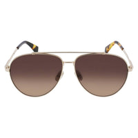 Lanvin Men's Sunglasses - Gradient Brown Lens Gold Metal Full Rim Frame | LNV113S 740 ,