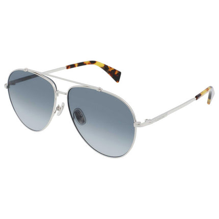 Lanvin Unisex Sunglasses - Adjustable Nose Pads Silver Full Rim Frame | LNV113S 035 ,