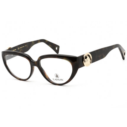 Lanvin Women's Eyeglasses - Clear Demo Lens Green Havana Cat Eye Frame | LNV2600 317 ,