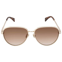 Lanvin Women's Sunglasses - Gradient Brown Lens Aviator Metal Frame | LNV107S 740 ,