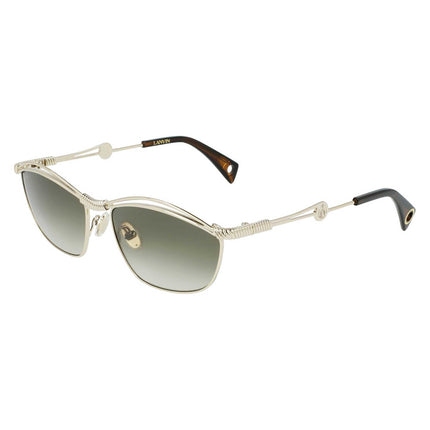 Lanvin Women's Sunglasses - Gradient Khaki Lens Full Rim Irregular Frame | LNV111S 734 ,