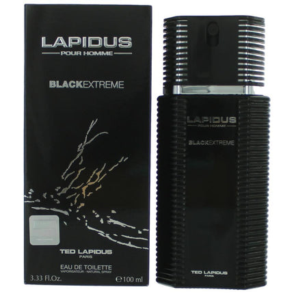 Lapidus Black Extreme by Ted Lapidus, 3.3 oz Eau De Toilette Spray for Men ,