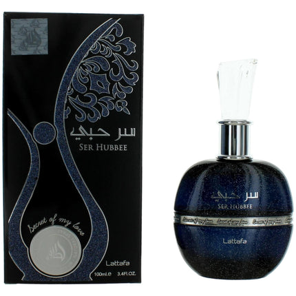 Lattafa Unisex Eau De Parfum Spray - Ser Hubbee Vanilla and Musk Base Notes, 3.4 oz ,