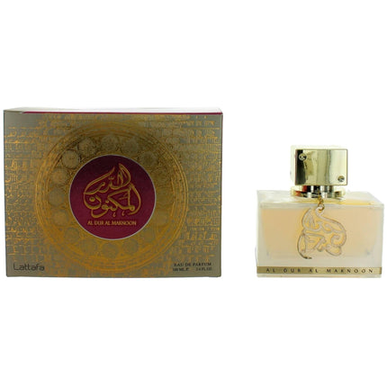 Lattafa Unisex EDP Spray - Al Dur Al Maknoon Lavender and Lemon Top Notes, 3.4 oz ,