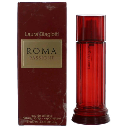 Laura Biagiotti Women's EDT Spray - Roma Passione Floral Fruity Fragrance, 3.4 oz ,