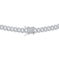Unisex Bracelet - Sterling Silver 9mm Micro Pave Monaco | Q-5726-8 ,