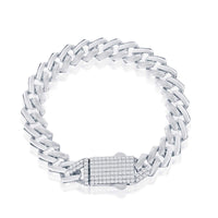 Women's Chain - Sterling Silver Micro Pave CZ Lock Monaco | Q-5730-7.5 ,