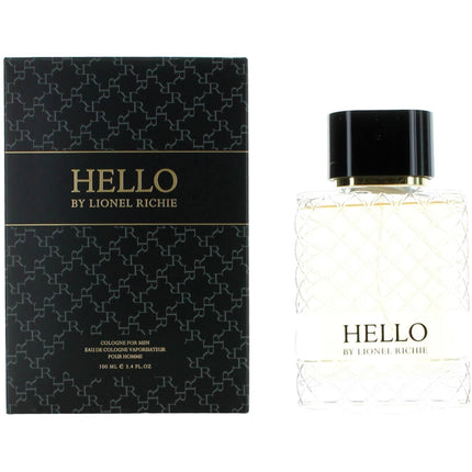 Lionel Richie Men's Eau De Cologne Spray - Hello Refreshing Opening Notes, 3.4 oz ,