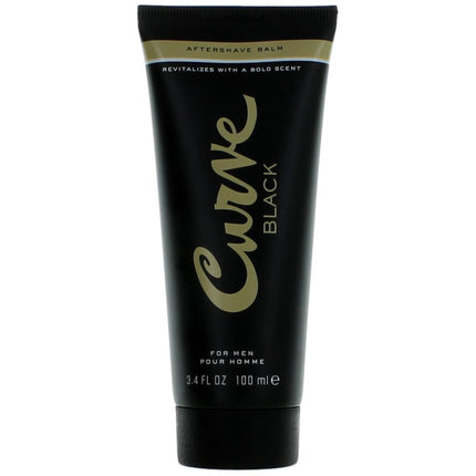 Liz Claiborne Men's Aftershave Balm - Curve Black Bergamot, Lemon Top Note, 3.4 oz ,