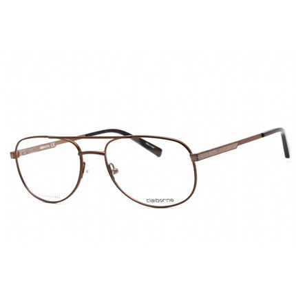 Liz Claiborne Men's Eyeglasses - Full Rim Matte Brown Metal Aviator | CB 250 04IN 00 ,