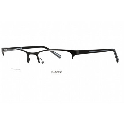 Liz Claiborne Men's Eyeglasses - Matte Black Metal Rectangular Frame | CB 268 0003 00 ,