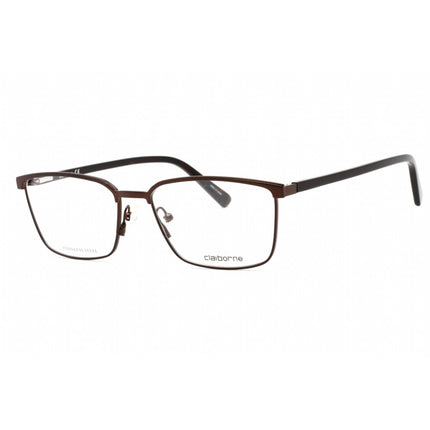 Liz Claiborne Men's Eyeglasses - Matte Brown Metal Rectangular Frame | CB 261 04IN 00 ,