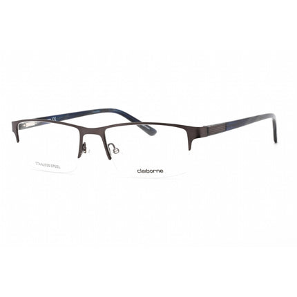 Liz Claiborne Men's Eyeglasses - Matte Grey Metal Rectangular Frame | CB 254 0FRE 00 ,