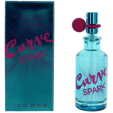 Liz Claiborne Women's EDT Spray - Curve Spark Pink Pepper, Acai, Kiwi Top Notes, 1 oz ,