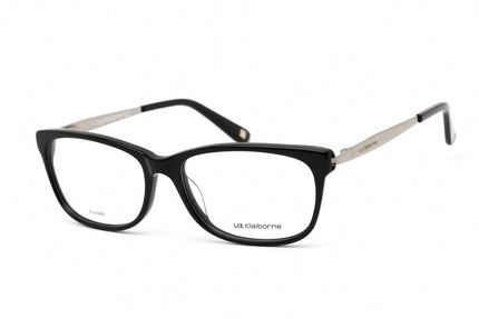 Liz Claiborne Women's Eyeglasses - Clear Demo Lens Black Rectangular | L 637 0807 00 ,