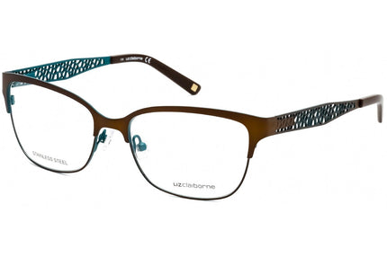 Liz Claiborne Women's Eyeglasses - Clear Demo Lens Brown Green Frame | L 643 0XL7 00 ,