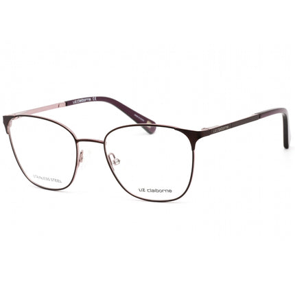 Liz Claiborne Women's Eyeglasses - Clear Demo Lens Plum Square Frame | L 656 00T7 00 ,