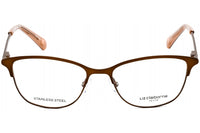 Liz Claiborne Women's Eyeglasses - Clear Lens Brown Cat Eye Frame | L 449 009Q 00 ,