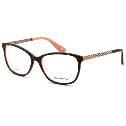 Liz Claiborne Women's Eyeglasses - Clear Lens Havana Peach Frame | L 647 0HMV 00 ,