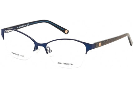 Liz Claiborne Women's Eyeglasses - Clear Lens Navy Cat Eye Frame | L 623 0DA4 00 ,