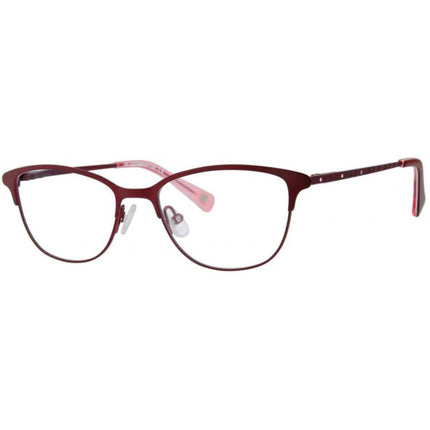Liz Claiborne Women's Eyeglasses - Ople Burgundy Metal | LIZ CLAIBORNE L 449 0LHF ,