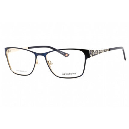 Liz Claiborne Women's Eyeglasses - Semi Matte Navy Metal Rectangular | L 665 0E8W 00 ,