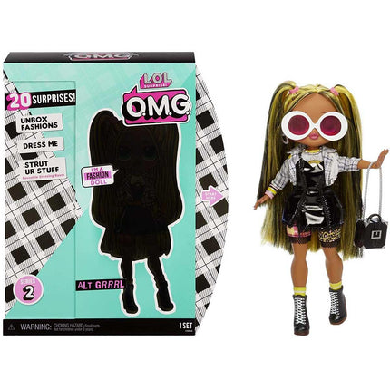 LOL Surprise Girls Fashion Doll - O.M.G. Alt Grrrl with 20 Surprises | 565123E7C ,