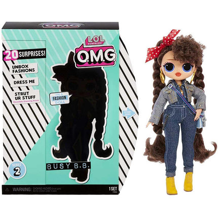 LOL Surprise Girls Fashion Doll - O.M.G. Busy B.B. with 20 Surprises | 565116E7C ,