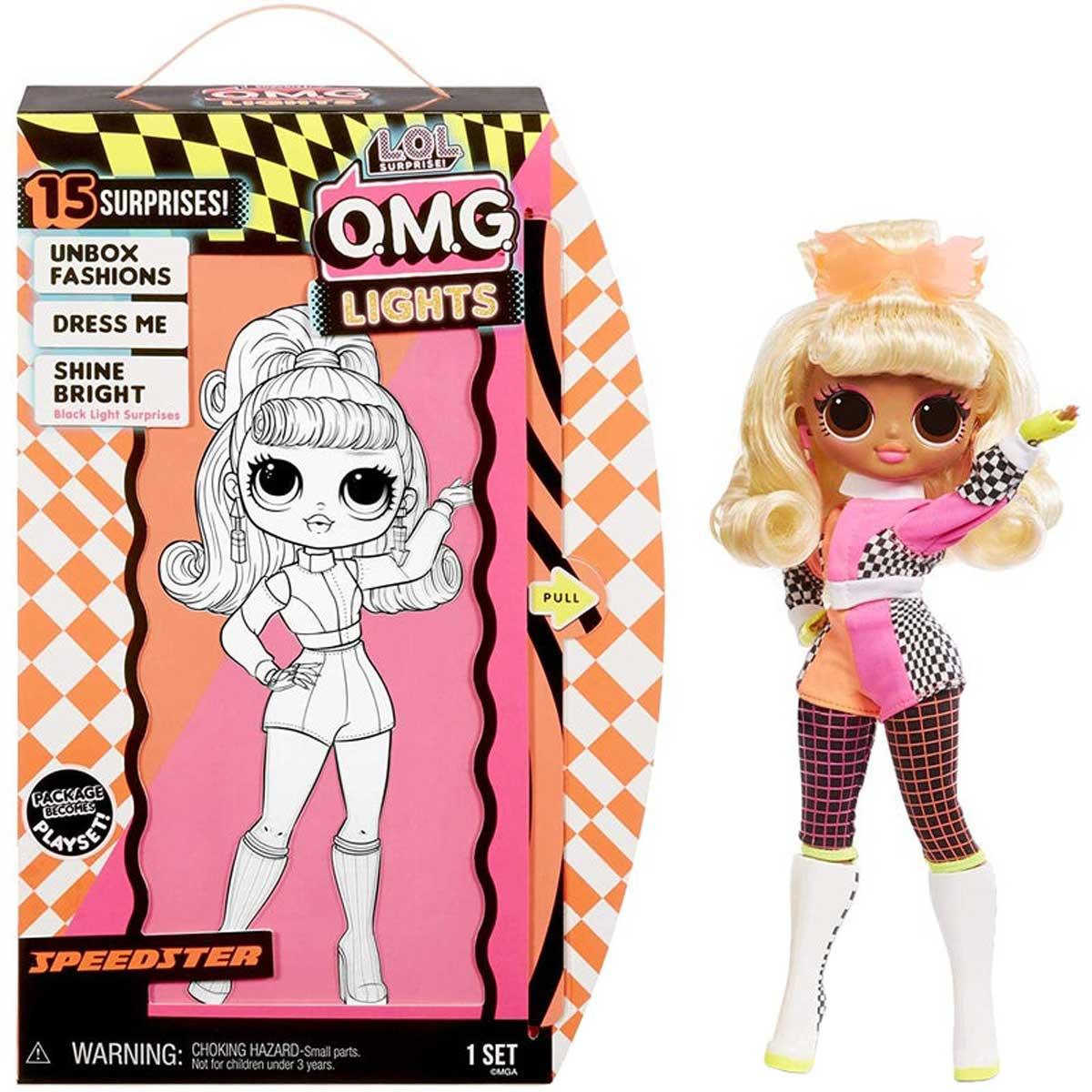 LOL Surprise Girls Fashion Doll - O.M.G. Lights Speedster with