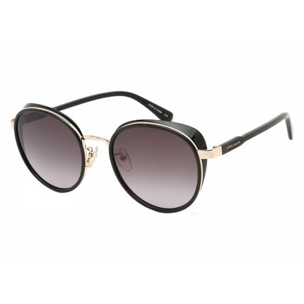 Longchamp Unisex Sunglasses - Round Grey Gradient Lens Metal Frame | LO135SK 001 ,