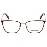 Longchamp Women's Eyeglasses - Clear Demo Lens Burgundy Square Frame | LO2125 604 ,