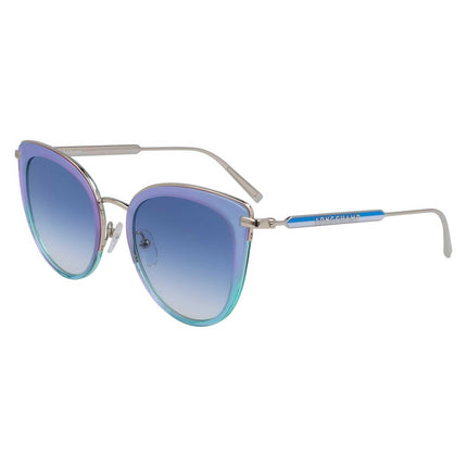 Longchamp Women's Sunglasses - Azure Zyl/Metal Frame Blue Gradient Lens | LO661S 423 ,