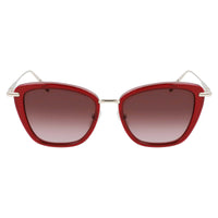 Longchamp Women's Sunglasses - Metal Burgundy Butterfly Full Rim Frame | LO638S 604 ,