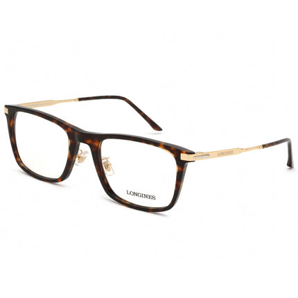 Longines Men's Eyeglasses - Clear Demo Lens Dark Havana Square Frame | LG5014-H 052 ,