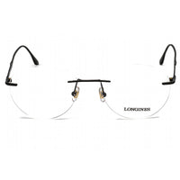 Longines Men's Eyeglasses - Clear Demo Lens Matte Black Rimless Frame | LG5002-H 002 ,
