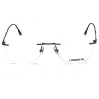 Longines Men's Eyeglasses - Clear Demo Lens Shiny Blue Rimless Frame | LG5002-H 090 ,
