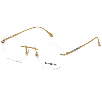 Longines Men's Eyeglasses - Clear Demo Lens Shiny Deep Gold Frame | LG5002-H 030 ,