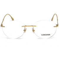 Longines Men's Eyeglasses - Clear Demo Lens Shiny Deep Gold Frame | LG5002-H 030 ,