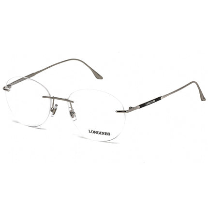 Longines Men's Eyeglasses - Clear Demo Lens Shiny Palladium Frame | LG5002-H 016 ,