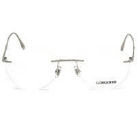 Longines Men's Eyeglasses - Clear Demo Lens Shiny Palladium Frame | LG5002-H 016 ,