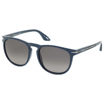 Longines Men's Sunglasses - Shiny Blue Plastic Frame Polarized Lens | LG0006-H 90D ,