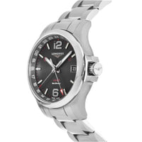 Longines Men's Watch - Conquest V.H.P. Date Display Black Dial Bracelet | L37184566 ,