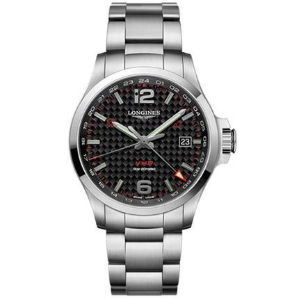 Longines Men's Watch - Conquest V.H.P. Quartz Black Dial Date Display | L37284666 ,