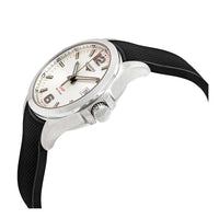 Longines Men's Watch - Conquest V.H.P. White Dial Black Rubber Strap | L37164769 ,