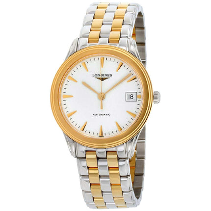 Longines Men's Watch - Flagship Automatic White Dial Two Tone Bracelet | L47743227 ,